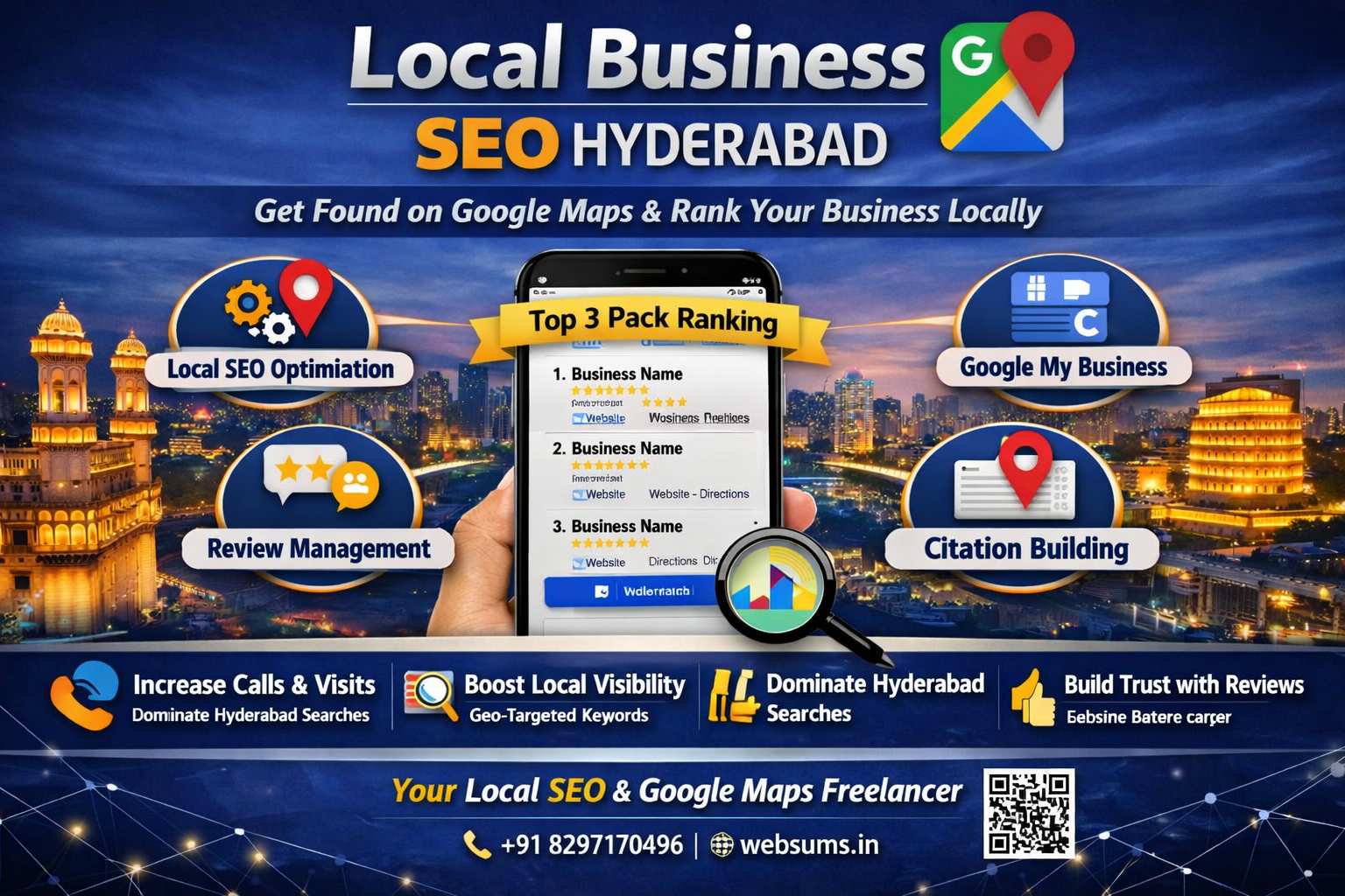 A local SEO Freelancer in Hyderabad will quickly and reliably bring your local business to number 1